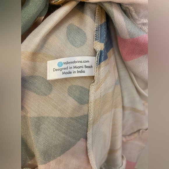 Taj by Sabrina Sequin Wrap Dress Size Medium - Picture 6 of 7